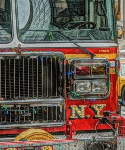 School Bus Engines Vehicle Paint By Numbers