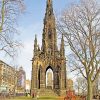 Scott Monument Edinburgh View Paint By Numbers