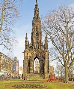 Scott Monument Edinburgh View Paint By Numbers