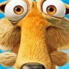 Ice Age Scrat Cartoon Paint By Numbers