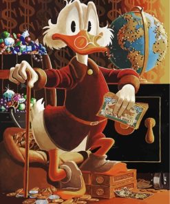 Scrooge Mcduck Cartoon Paint By Numbers