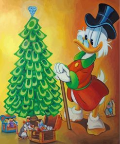 Scrooge McDuck Cartoon Paint By Numbers
