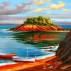 Tranquil Island Seascape Paint By Numbers