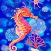 Pink Seahorse Fantasy Paint By Numbers