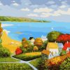 Tranquil Seaside Landscape Paint By Numbers