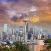 Seattle Cityscape Paint By Numbers