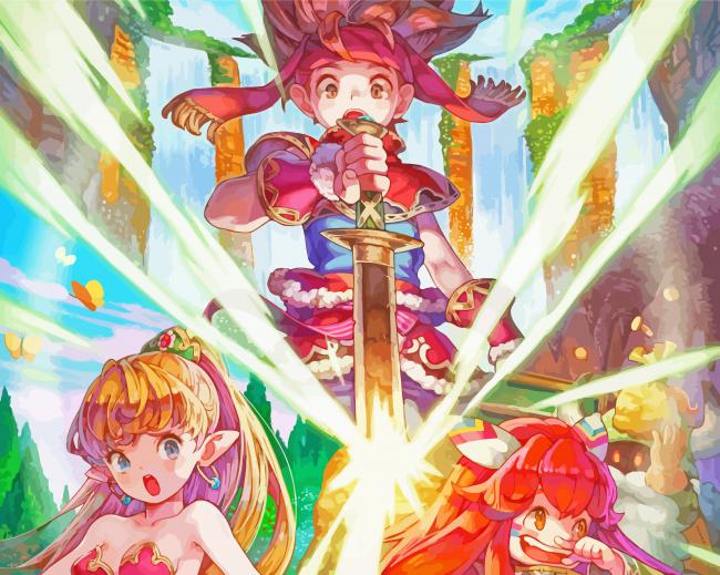 completed Secret Of Mana artwork painting