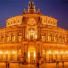 Semperoper Dresden Night Scene Paint By Numbers