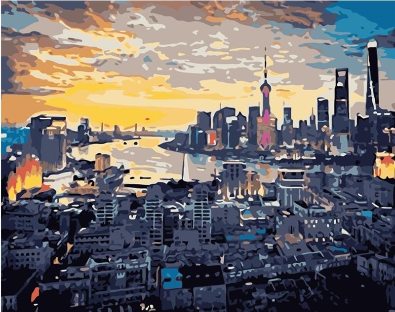 Finalizing Shanghai Cityscape artwork