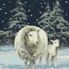Winter Sheep Scene Paint By Numbers
