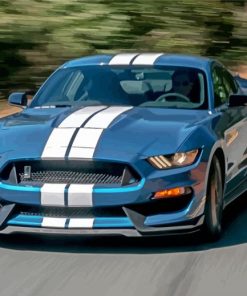Blue Shelby GT 350 Car Paint By Numbers
