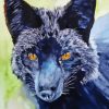 Silver Fox and Red Fox Paint By Numbers