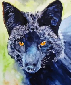 Silver Fox and Red Fox Paint By Numbers