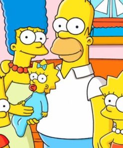 The Simpsons Animated Family Paint By Numbers