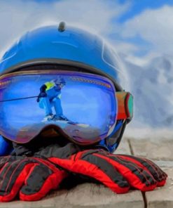 Skiing Equipment Essentials Paint By Numbers