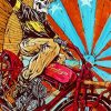 Skull Motorbike Adventure Paint By Numbers