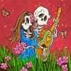 Skull Couple Love Paint By Numbers