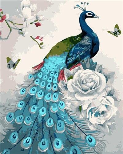 Finalize Artwork Sky Blue Peacock Painting Kit