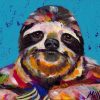 Smiling Sloth Animal Paint By Numbers