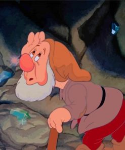 Disney Sneezy Dwarf Paint By Numbers