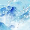 Snowy Mountain Landscape Paint By Numbers