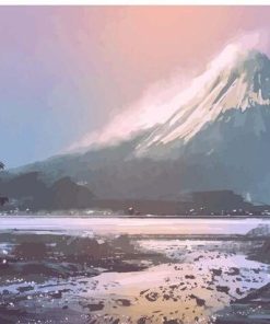 Snowy Mountain Peak Paint By Numbers