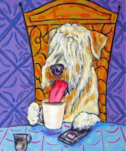 Wheaten Terrier Dog Paint By Numbers
