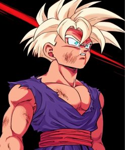 Super Saiyan Gohan Paint By Numbers