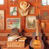 Vintage Western Guitars Paint By Numbers