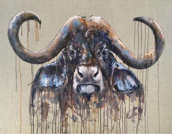 Finalizing your Buffalo Splatter Artwork with precision
