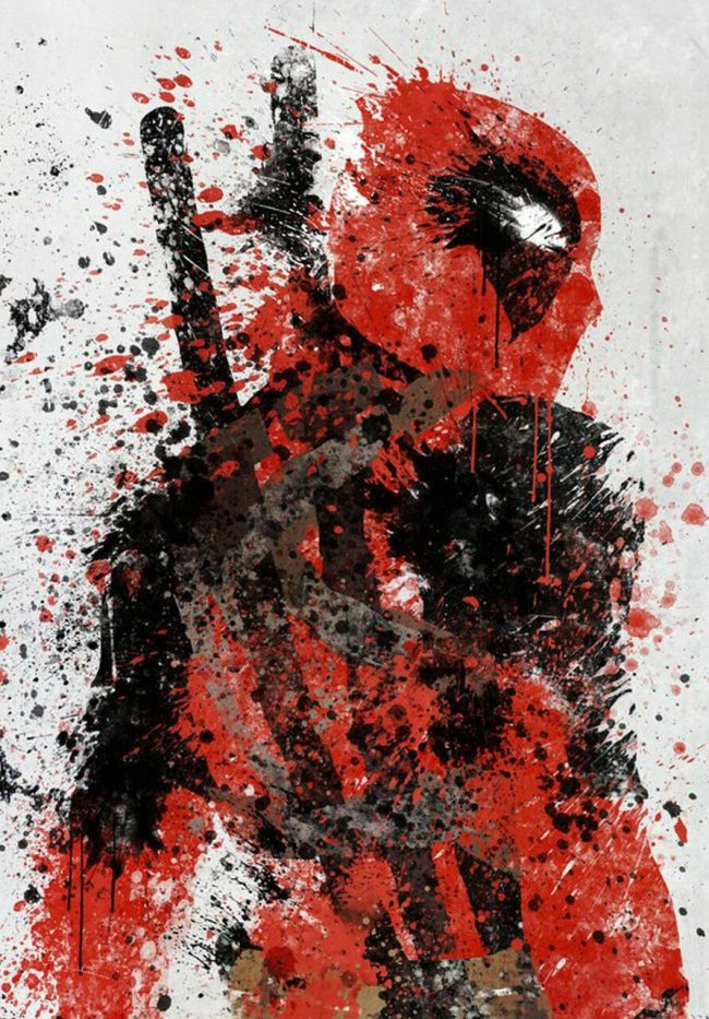 Deadpool Comic Hero Paint By Numbers