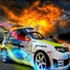 Sporty Engine Car Paint By Numbers