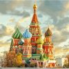 Saint Basils Cathedral Moscow Paint By Numbers
