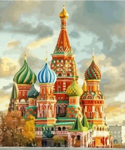 Saint Basils Cathedral Moscow Paint By Numbers
