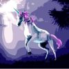 Purple Unicorn Horse Paint By Numbers