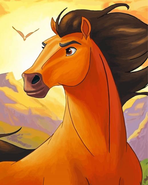 Finalizing Spirit of the Stallion Cartoon artwork