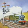 Flying Scotsman Steam Train Paint By Numbers