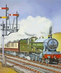 Flying Scotsman Steam Train Paint By Numbers