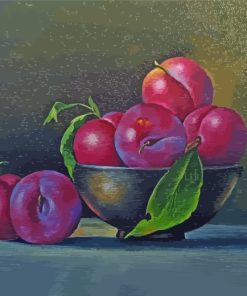 Plum Still Life Paint By Numbers