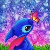 Stitch and Butterfly Cartoon Paint By Numbers