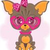 Stylish Chihuahua Puppy Paint By Numbers