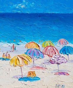Beach Seascape Scene Paint By Numbers
