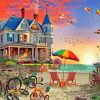 Beachfront Vacation House Paint By Numbers