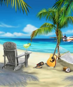 Coastal Beachside Paint By Numbers