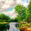 Calm Nature Landscape Paint By Numbers