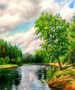 Calm Nature Landscape Paint By Numbers