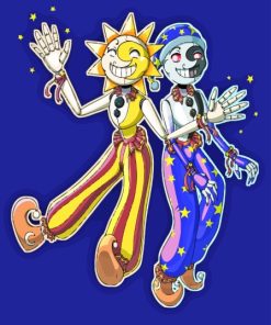 Sun and Moon Animation Paint By Numbers