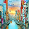 Osaka City Sunrise Paint By Numbers