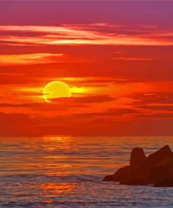 Virginia Beach Sunset Paint By Numbers