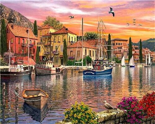 Finalize Venice Sunset Harbor Artwork